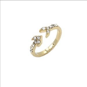 Jewelry Storm Endless Arrow Ring Gold 5 CZ